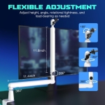 Стойка за микрофон FIFINE BM88 White High End Boom Arm Stand
