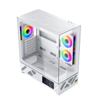 Xigmatek кутия Case ATX - Alphard Pro Arctic - 6 inch LCD Display, 6 ARGB Fans