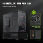 Gamemax кутия Case EATX - Vista 2 MB - 3 x 120 mm Addressable RGB