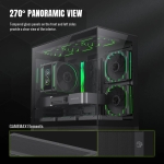 Gamemax кутия Case EATX - Vista 2 MB - 3 x 120 mm Addressable RGB