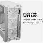 COUGAR MX600 PC Case, Mid Tower, White