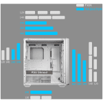 COUGAR MX600 PC Case, Mid Tower, White