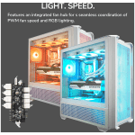 COUGAR MX600 PC Case, Mid Tower, White