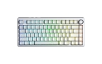 Aula геймърска механична клавиатура Wireless Gaming Mechanical Keyboard F75HE - Black King Magnetic Switch [Linear] (English US), White