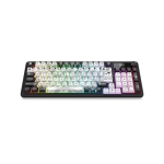 Bluetooth и безжична механична геймърска клавиатура Redragon Artemis Pro Anime K719GF-RGB-PRO RGB осветление - черно с бяло
