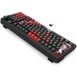Bluetooth и безжична механична геймърска клавиатура Redragon Artemis Pro Anime AK K719AK-RGB-PRO с червено RGB осветление - черна
