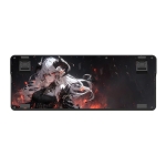 Bluetooth и безжична механична геймърска клавиатура Redragon Artemis Pro Anime AK K719AK-RGB-PRO с червено RGB осветление - черна