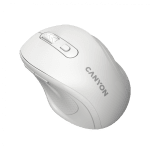 Canyon 6 buttons wireless 2.4Ghz mouse, MX8650A Sensor, DPI up to 1600,Injection case, 3 M life times left and right switches, 2xAAA battery, ABS material, Size: 105x71x40mm, Weight: 59g, white