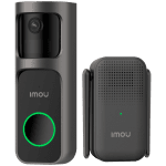 Imou 3MP Wi-Fi Doorbell 2S Kit, 2K QHD, 1/2.8 Progressive CMOS, 5000mAh rechargable battery, 125 wide-angle view, night vision 5m, Mic and Speaker, 8x Digital Zoom, PIR Motion / AI Human Detection, USB-C, Chime works as Wi-Fi extender, Weatherproof