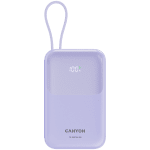 CANYON power bank OnPower 101 built-in cable 10000 mAh PD22.5W Purple