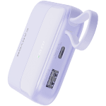 CANYON power bank OnPower 101 built-in cable 10000 mAh PD22.5W Purple