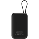 CANYON power bank OnPower 101 built-in cable 10000 mAh PD22.5W Black