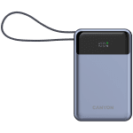 CANYON power bank OnPower 600 built-in cable 20000 mAh PD65W Dark Grey