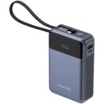 CANYON power bank OnPower 600 built-in cable 20000 mAh PD65W Dark Grey