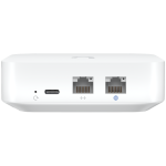 UBIQUITI Gateway Lite; Up to 10x routing performance increase over USG; Managed with a CloudKey, Official UniFi Hosting, or UniFi Network Server; (1) GbE WAN port; (1) GbE LAN port; Compact footprint; USB-C powered (adapter included); Managed with UniFi N