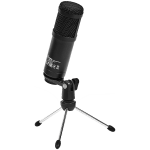 LORGAR Soner 313, Gaming Microphones, Black, USB condenser microphone with Volume Knob & Echo Kob, including 1x Microphone, 1 x 2.5M USB Cable, 1 x Tripod Stand, 1 x User Manual, body size: Φ47.4*158.2*48.1mm, weight: 243.0g