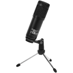 LORGAR Soner 313, Gaming Microphones, Black, USB condenser microphone with Volume Knob & Echo Kob, including 1x Microphone, 1 x 2.5M USB Cable, 1 x Tripod Stand, 1 x User Manual, body size: Φ47.4*158.2*48.1mm, weight: 243.0g