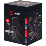 LORGAR Soner 313, Gaming Microphones, Black, USB condenser microphone with Volume Knob & Echo Kob, including 1x Microphone, 1 x 2.5M USB Cable, 1 x Tripod Stand, 1 x User Manual, body size: Φ47.4*158.2*48.1mm, weight: 243.0g