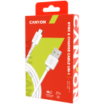 CANYON Micro USB cable, 1M, White