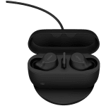 JABRA EVOLVE2 Buds MS, Cradle USB-A MS, Link 380 BT adapter USB-A MS, 30  cm USB-C to USB-A cable, Ear gels, wireless charging pad, warranty