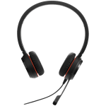 JABRA EVOLVE 30 II UC Stereo USB Headband, Noise cancelling, USB and 3.5 connectivity, with mute-button and volume control on the cord, with leather ear cushion