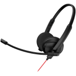 CANYON PC headset HS-07 PC Mic 3.5/USB Flat 2.8m Black