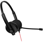 CANYON PC headset HS-07 PC Mic 3.5/USB Flat 2.8m Black