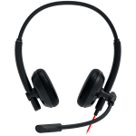 CANYON PC headset HS-07 PC Mic 3.5/USB Flat 2.8m Black