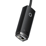 Мрежови адаптер Baseus WKQX000001 USB-A към RJ45 Ethernet 100Mbps черен