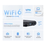 Двубандов Wi-Fi 6 преносим рутер за пътуване TP-Link TL-WR3002X AX3000