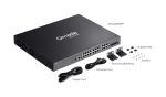 24-портов Gigabit Stackable Lite L3 управляем PoE++ комутатор с 4× 10G слота TP-Link Omada SG5428XMPP