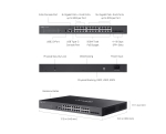 24-портов Gigabit Stackable Lite L3 управляем PoE++ комутатор с 4× 10G слота TP-Link Omada SG5428XMPP