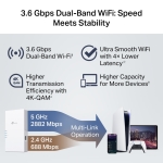 Двубандов Удължител на обхват Wi-Fi 7 TP-Link RE220BE BE3600