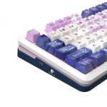 Механична Bluetooth и безжична геймърска клавиатура Redragon Cyrus Pro Anime K681ACG-RGB-PRO с RGB осветление - бяла