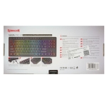 Геймърска клавиатура Redragon Shiva TKL Pro K516RGB-PRO с кабел и безжична Bluetooth, RGB осветление - черна