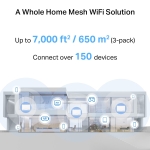 Безжична Wi-fi 7 Mesh система Mercusys Halo H25BE(3-pack) BE3600