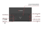Монитор Verbatim Portable 15.6" Touch Monitor LIGHT