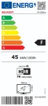 Телевизор Sharp 43HL4265E, 43" Google TV, 4K Ultra HD  3840x2160 Frameless, 1 000 000:1, AQUOS, DVB-T/T2/C/S/S2, Active Motion 1000, HDR10, Dolby Atmos, Dolby Vision, Google Assistant, Google Cast, HDMI 2.1 with eARC, 3.5mm Headphone jack / line-out, USB,