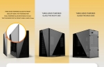 Geometric Future кутия Case EATX - Model 6 Cezanne Black