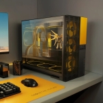 Geometric Future кутия Case EATX - Model 5 Vent Black/Yellow - 5 x 140 mm aRGB fans included