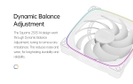 Geometric Future вентилатор Squama 2503W-14, 140mm, ARGB, White