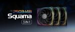 Geometric Future Комплект вентилатори Fan Pack 3-in-1 140 mm - Squama 2503B-14 Black