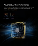 Geometric Future Комплект вентилатори Fan Pack 3-in-1 140 mm - Squama 2503B-14 Black