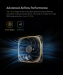 Geometric Future Комплект вентилатори Fan Pack 3-in-1 140 mm, Reversed - Squama 2503RB-14 Black