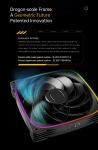 Geometric Future Комплект вентилатори Fan Pack 3-in-1 140 mm, Reversed - Squama 2503RB-14 Black