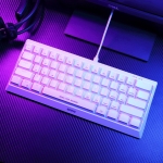 Marvo геймърска клавиатура Gaming Mechanical keyboard 61 keys TKL Hecate 61R WH - KG962G White - RED switches, RGB