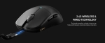 Lamzu професионална геймърска мишка ATLANTIS MINI 4K - Wireless Gaming Mouse - Charcoal Black