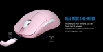 Lamzu професионална геймърска мишка ATLANTIS MINI [Champion Edition] 1K (8K compatible) - Wireless Gaming Mouse - Light Pink