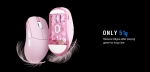 Lamzu професионална геймърска мишка ATLANTIS MINI [Champion Edition] 1K (8K compatible) - Wireless Gaming Mouse - Light Pink