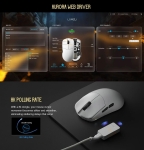 Lamzu професионална геймърска мишка MAYA X 8K - Wireless Gaming Mouse - Purple Shadow